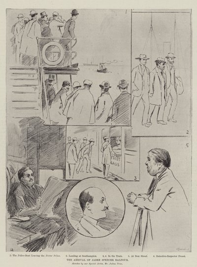 The Arrival of Jabez Spencer Balfour by Julius Mandes Price